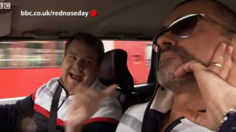 George Michael i James Corden we wczesnej wersji Carpool Karaoke